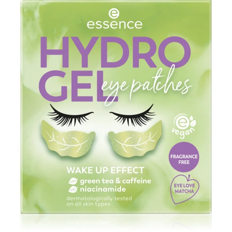 Essence HYDRO GEL хидрогелна маска за околоочната област Eye Love Matcha 1 чифт