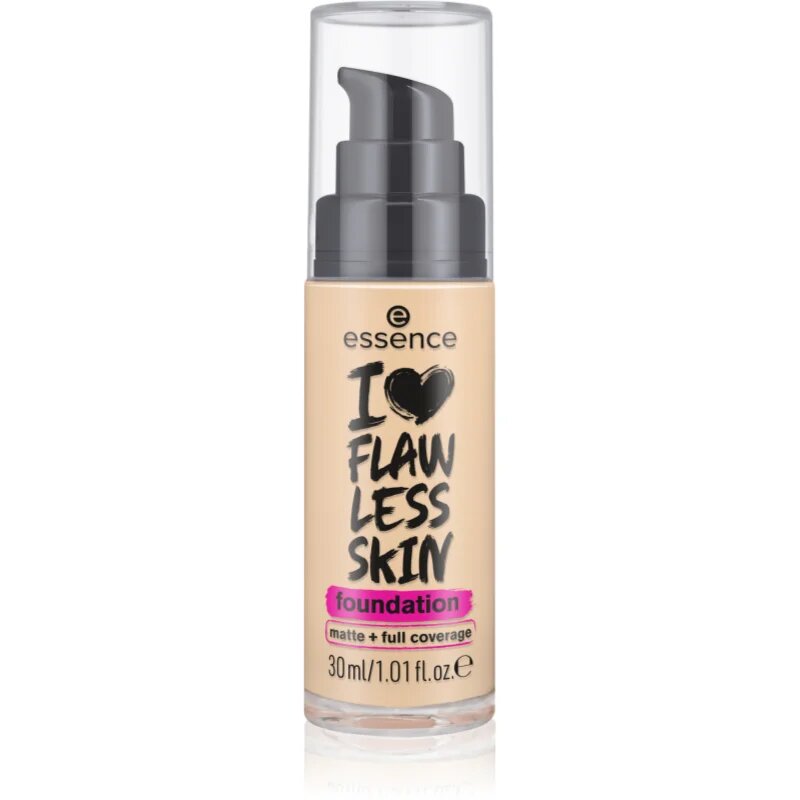 Essence I LOVE FLAWLESS SKIN фон дьо тен с матиращ ефект цвят 30 - Dark Porcelain 30 мл.
