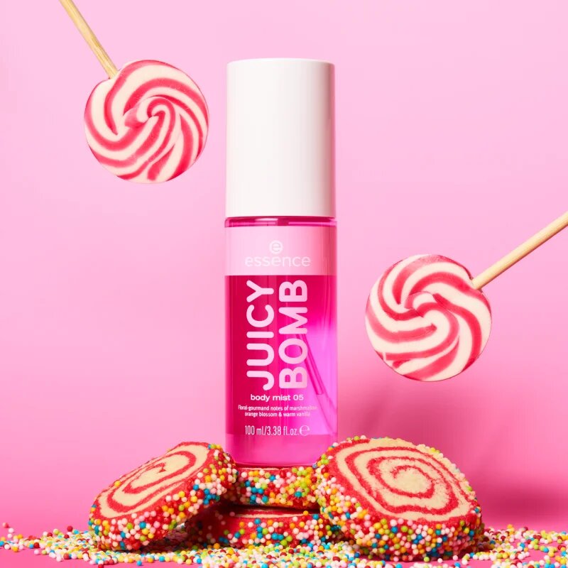 Essence Juicy Bomb мъгла за тяло аромати 05 Sugar Swirl 100 мл.