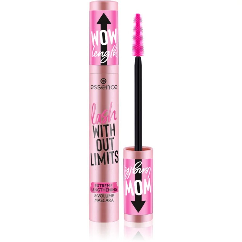 Essence lash WITHOUT LIMITS спирала за обем и удължаване на мигли цвят Black 13 мл.