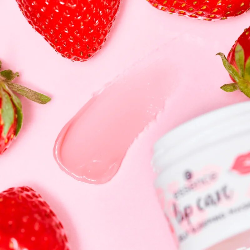 Essence lip care хидратираща маска за устни за нощ 02 Strawberry Milkshake 8 гр.