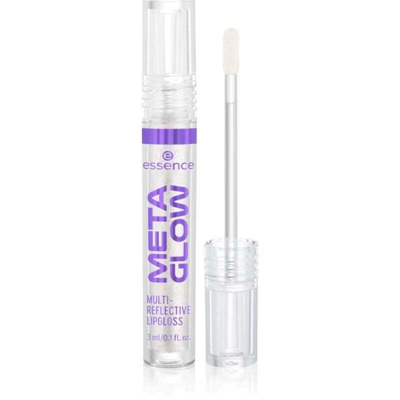 Essence META GLOW MULTI-REFLECTIVE гланц за устни холографичен ефект цвят 01 Cyber Space 3 мл.
