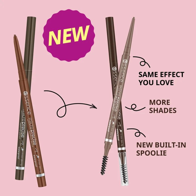 Essence Micro Precise прецизен молив за вежди цвят 03 Light Brown 0.05 гр.