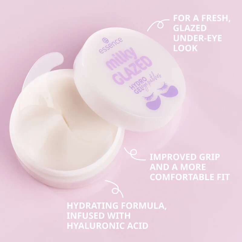 Essence milky GLAZED хидрогел стелки за околоочната област 60 бр.