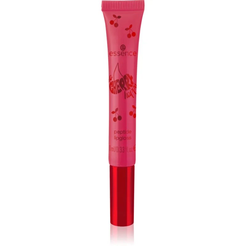 Essence SO CHERRY happy блясък за устни с пептиди цвят 01 Cherry On Top 10 мл.