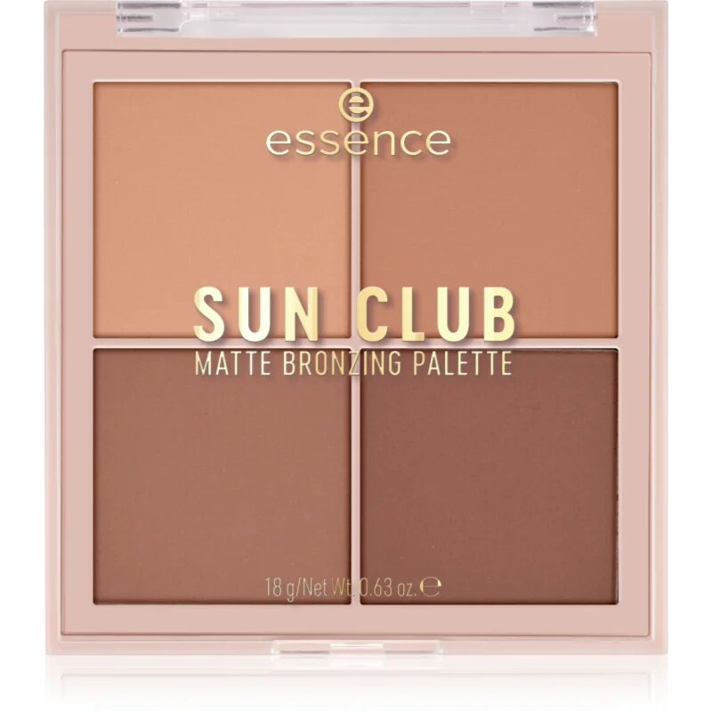 Essence Sun Club бронзираща палитра с матиращ ефект Better Than Vacation Tan 18 гр.