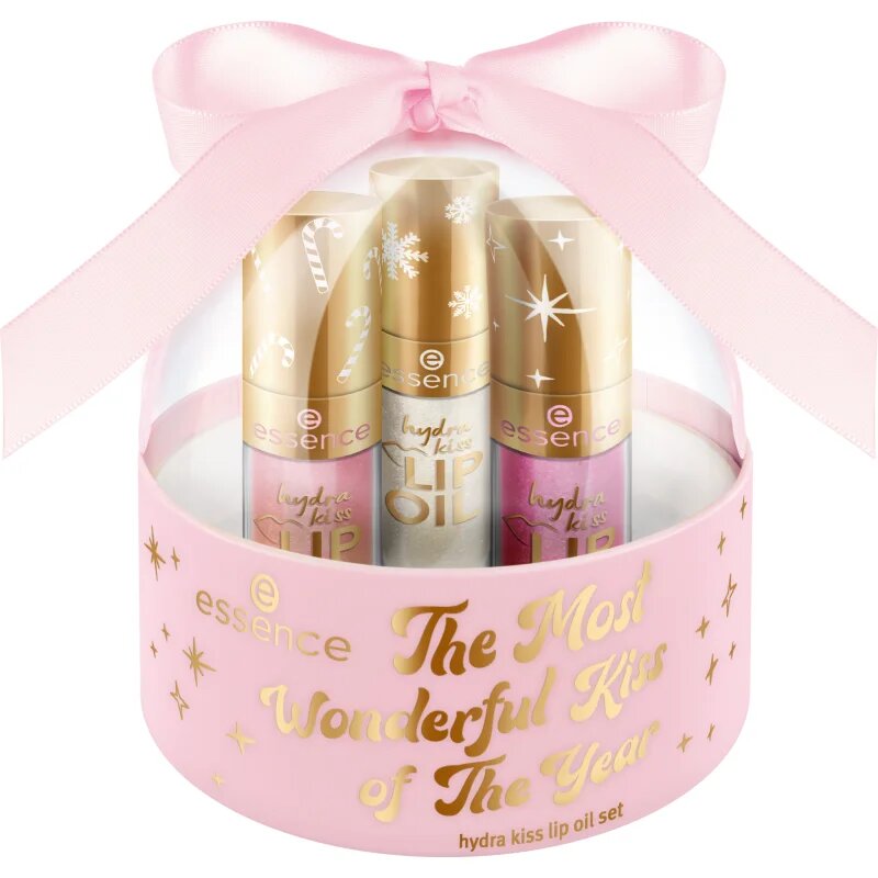 Essence The Most Wonderful Kiss of The Year коледен подаръчен комплект за устни за жени 3x1 бр.