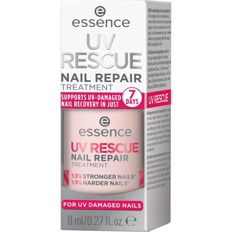 Essence UV RESCUE подхранващ лак за нокти цвят 01 8 мл.