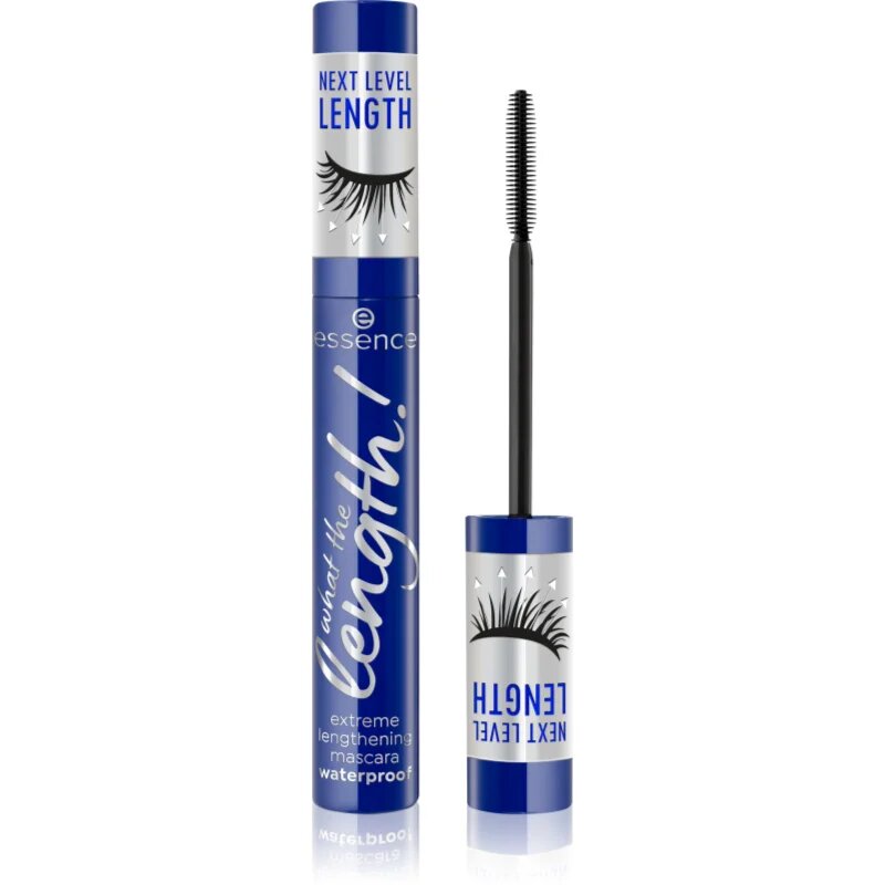 Essence What The Length! водоустойчива удължаваща спирала цвят 02 Black Waterproof 10 мл.