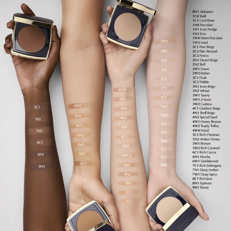 Estée Lauder Double Wear Stay-in-Place Matte Powder Foundation Грим на прах SPF 10 цвят 2C1 Pure Beige 11 гр.