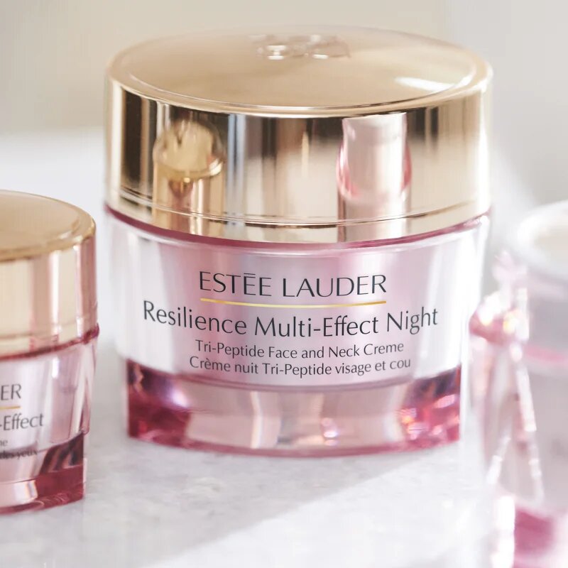 Estée Lauder Resilience Multi-Effect Night Tri-Peptide Face and Neck Creme нощен лифтинг крем на лицето и шията 50 мл.