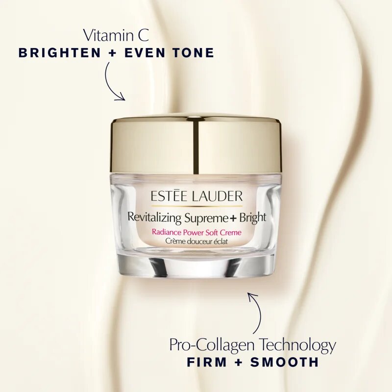 Estée Lauder Revitalizing Supreme+ Bright Radiance Power Soft Creme ревитализиращ крем за лице за освежаване и изглаждане на кожата 50 мл.