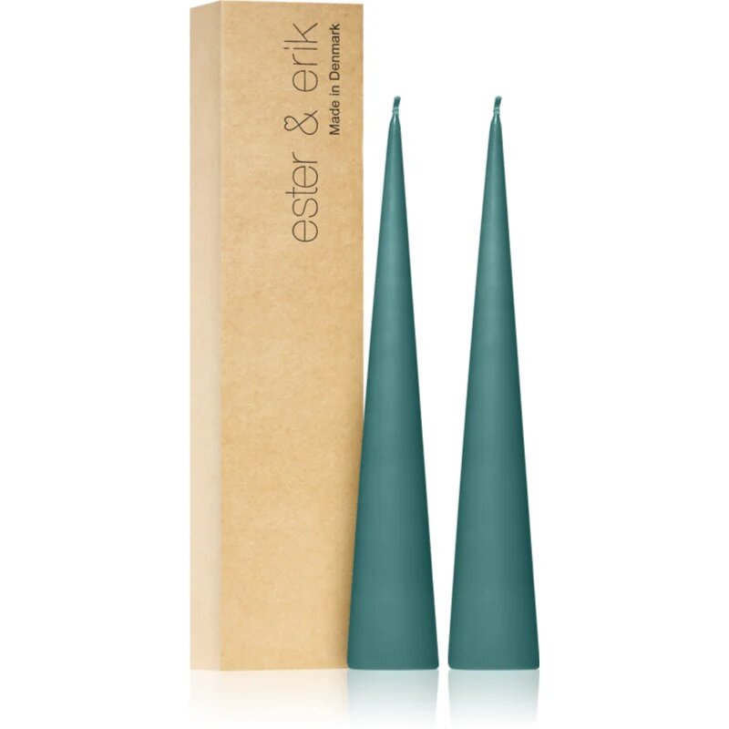 ester & erik cone candles agave (no. 02) свещ 2x25 см
