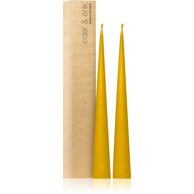 ester & erik cone candles honey balm (no. 43) свещ 2x37 см
