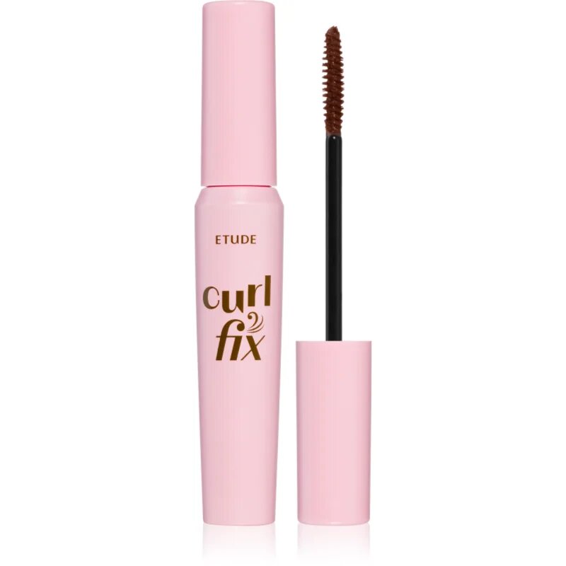 ETUDE Curl Fix Mascara водоустойчива спирала за обем и извити мигли цвят 02 Brown 8 гр.