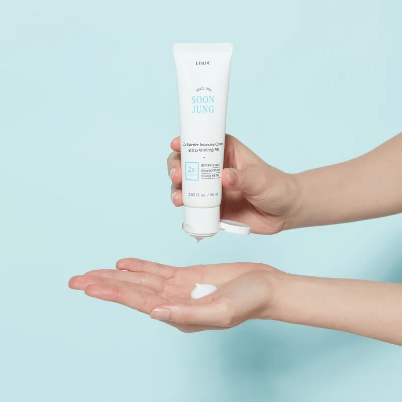 ETUDE SoonJung 2x Barrier Intensive Cream интензивен хидратиращ крем възстановяващ кожната бариера 60 мл.