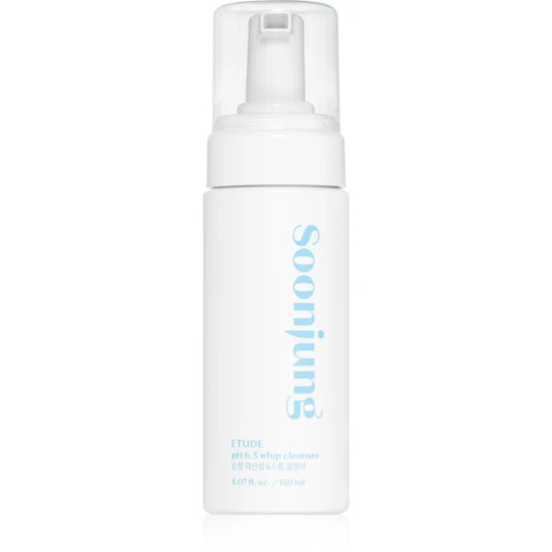 ETUDE SoonJung pH 6.5 Whip Cleanser нежна почистваща пяна за чувствителна и раздразнена кожа 150 мл.