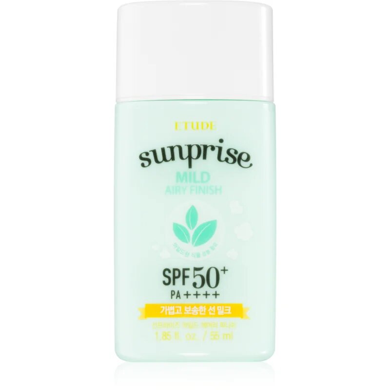 ETUDE Sunprise Mild Airy Finish минерален защитен флуид за лице SPF 50+ 55 мл.