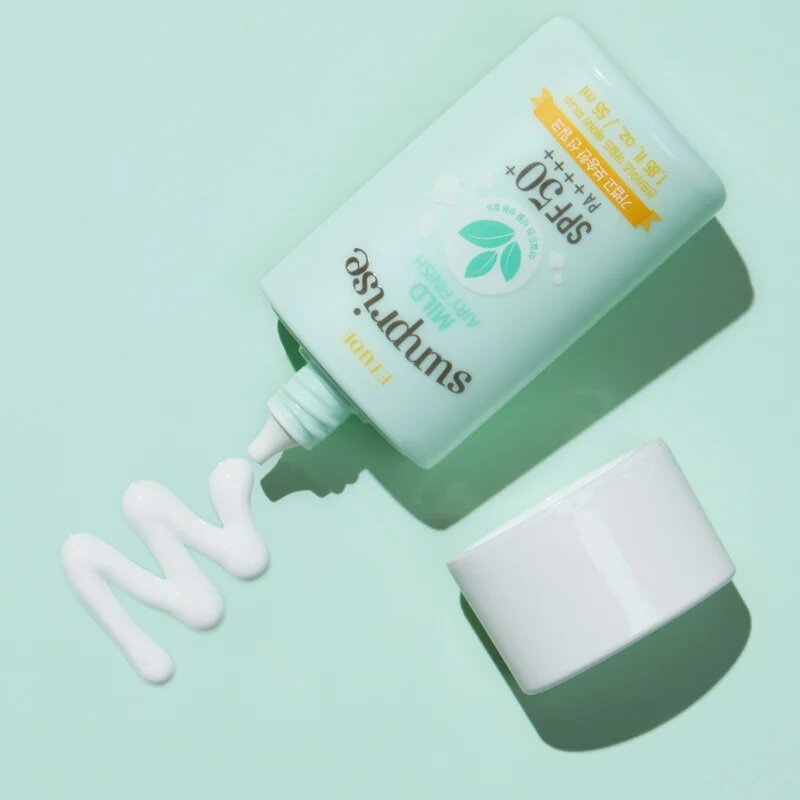 ETUDE Sunprise Mild Airy Finish минерален защитен флуид за лице SPF 50+ 55 мл.