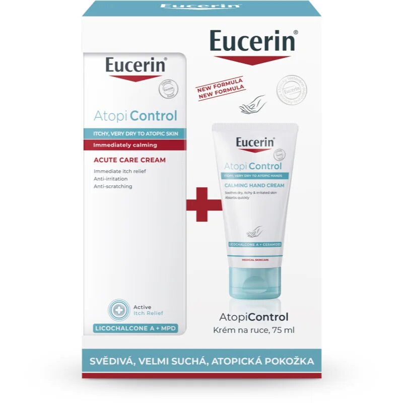 Eucerin AtopiControl Acute подаръчен комплект за суха и сърбяща кожа