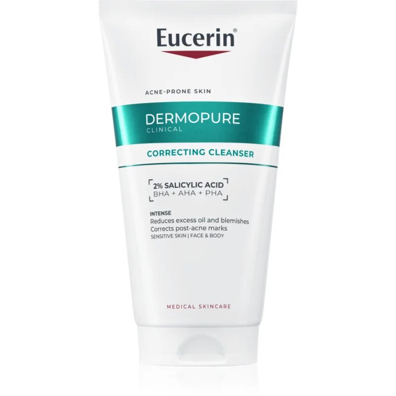 Eucerin DermoPure Clinical Correcting Cleanser ексфолиращ почистващ гел за лице и тяло 150 мл.