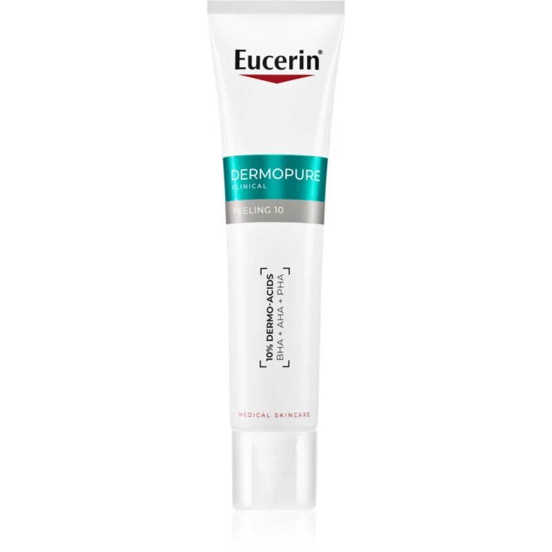 Eucerin DermoPure Clinical Peeling 10 нощен пилинг крем за проблемна кожа акне 40 мл.