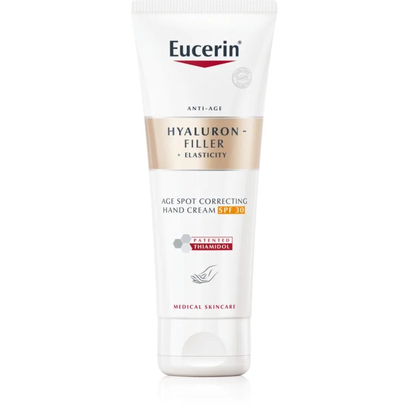 Eucerin Hyaluron-Filler + Elasticity крем за ръце против пигментни петна SPF 30 75 мл.