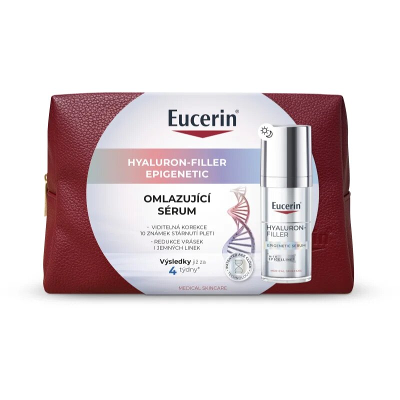 Eucerin Hyaluron-Filler Epigenetic подмладяващ серум козметична чантичка