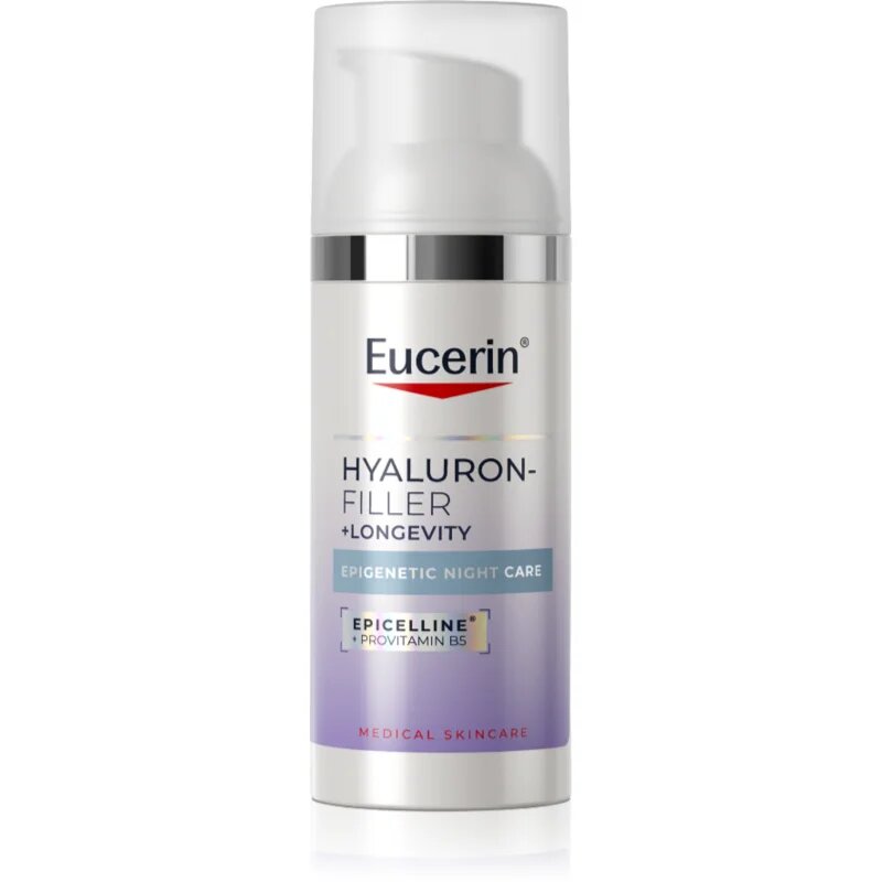 Eucerin Hyaluron-Filler + Longevity Epigenetic night care нощен крем против всички признаци на стареене 50 мл.