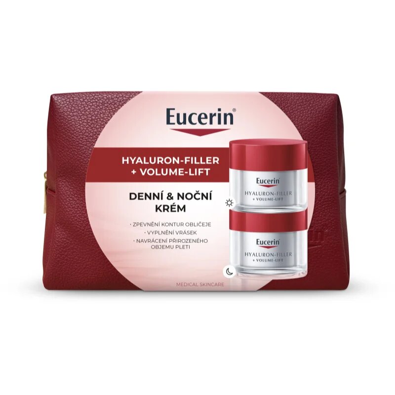 Eucerin Hyaluron-Filler + Volume-Lift коледен подаръчен комплект за стягане и лифтинг на лицето