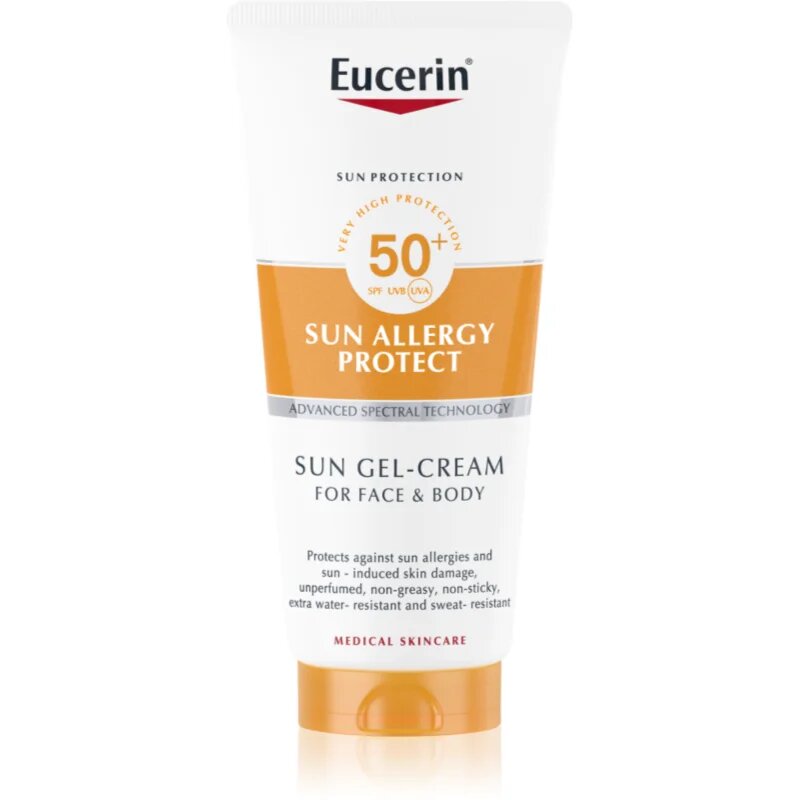 Eucerin Sun Allergy Protect защитен гел-крем за лице и тяло SPF 50+ 200 мл.
