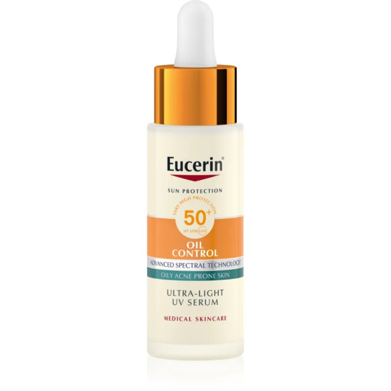 Eucerin Sun Protection Oil Control Ultra-Light UV Serum защитен серум SPF 50+ 30 мл.