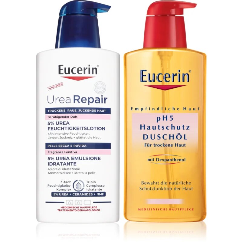 Eucerin UreaRepair комплект за суха кожа