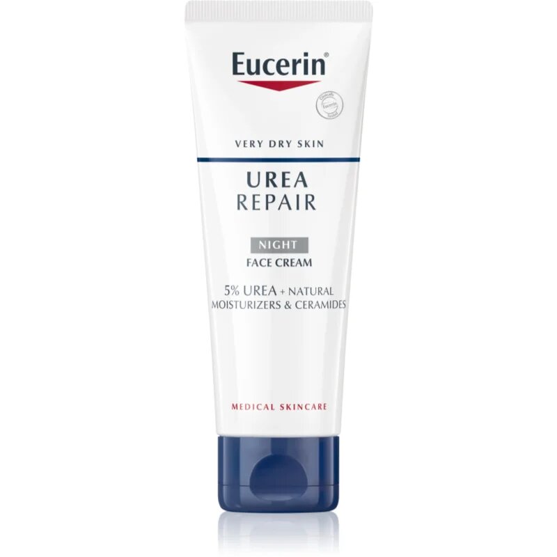 Eucerin UreaRepair Night Cream нощен крем за лице врат и деколкте без парфюм 50 мл.