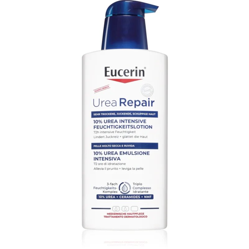 Eucerin UreaRepair PLUS тоалетно мляко за тяло за суха и раздразнена кожа 10% Urea 400 мл.