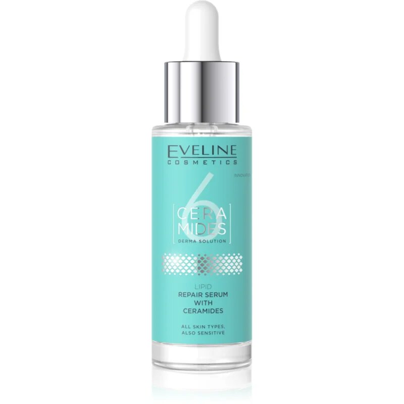 Eveline Cosmetics 6 Ceramides обновяващ серум за чувствителна кожа на лицето 30 мл.