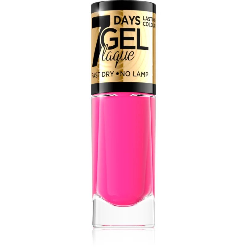 Eveline Cosmetics 7 Days Gel Laque Nail Enamel гел лак за нокти без използване на UV/LED лампа цвят 48 8 мл.