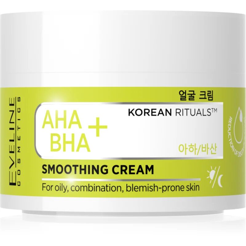 Eveline Cosmetics AHA + BHA Korean Rituals хидратиращ и изглаждащ крем за лице 50 мл.