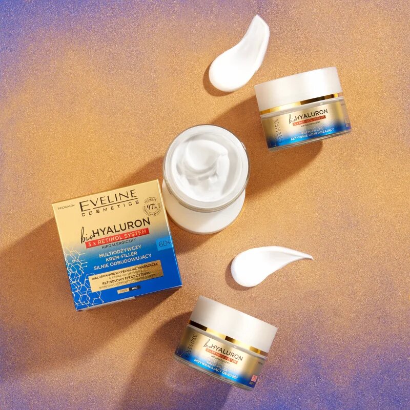 Eveline Cosmetics Bio Hyaluron 3x Retinol System дневен и нощен лифтинг крем 50+ 50 мл.