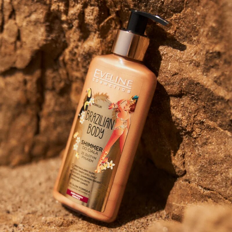 Eveline Cosmetics Brazilian Body емулсия за тяло с блясък 150 мл.