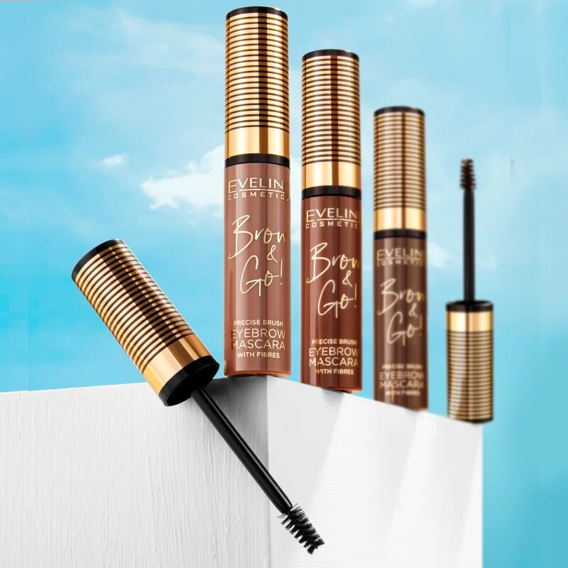Eveline Cosmetics Brow & Go! спирала за вежди цвят 05 Taupe 6 мл.
