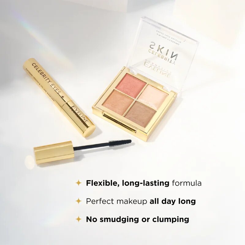 Eveline Cosmetics Celebrity Eyes спирала за екстра дължина цвят Black 7 мл.
