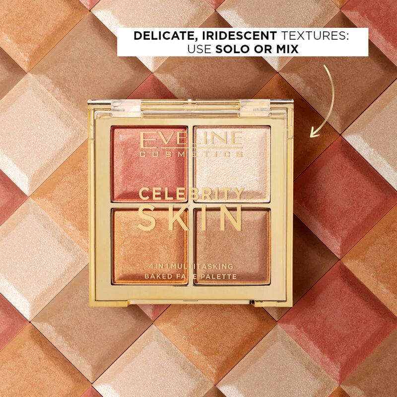 Eveline Cosmetics Celebrity Skin контурираща палитра за лице 4 в 1 16 гр.