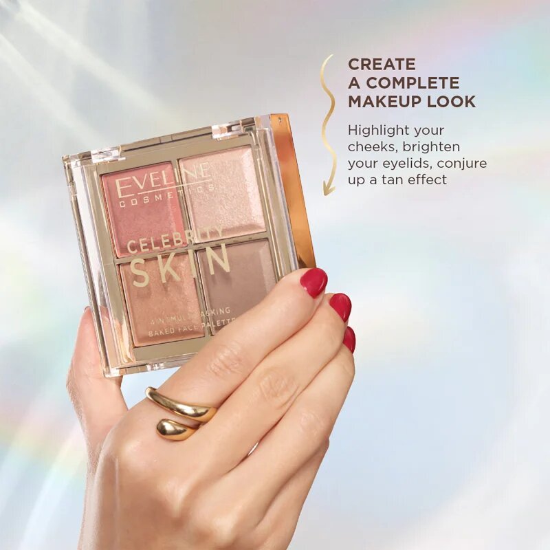 Eveline Cosmetics Celebrity Skin контурираща палитра за лице 4 в 1 16 гр.