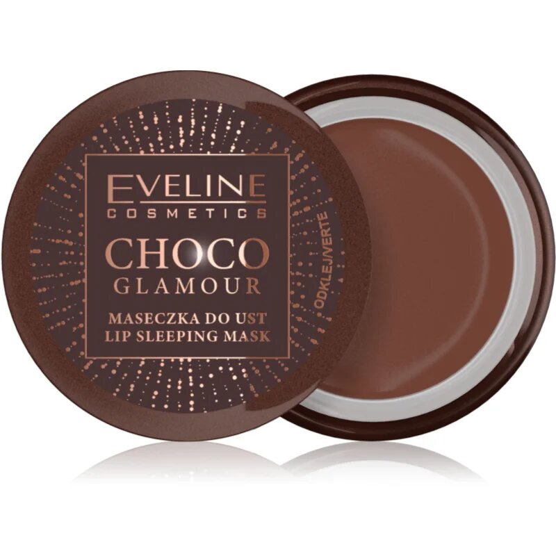 Eveline Cosmetics Choco Glamour нощна регенерираща маска за устни 12 мл.