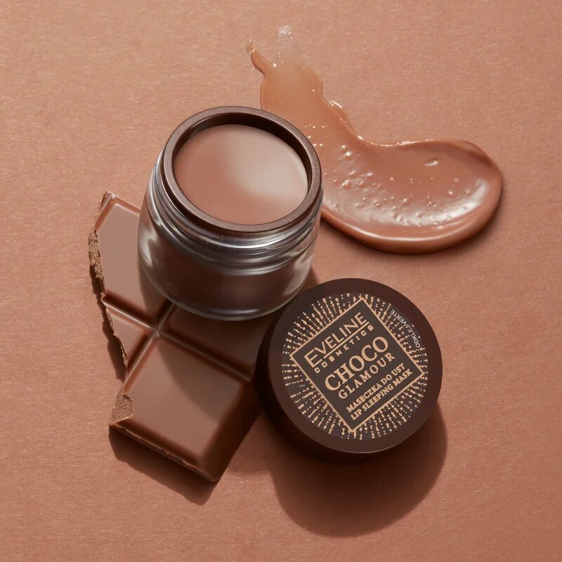 Eveline Cosmetics Choco Glamour нощна регенерираща маска за устни 12 мл.