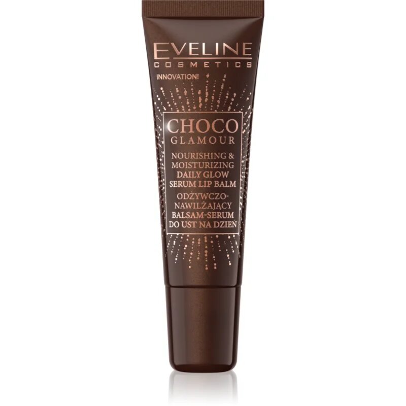 Eveline Cosmetics Choco Glamour подхранващ и хидратиращ балсам за устни 12 мл.