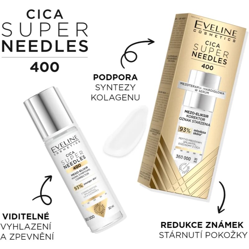 Eveline Cosmetics Cica Super Needles 400 коректор против бръчки 30 мл.