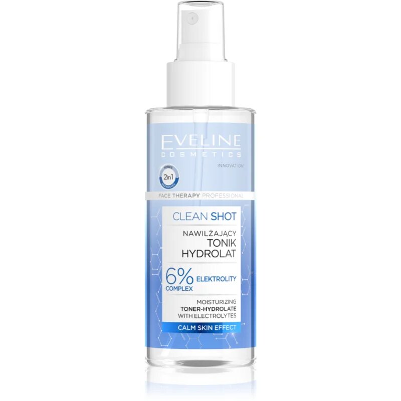 Eveline Cosmetics Clean Shot 6% Electrolyte Complex хидратиращ тоник 150 мл.