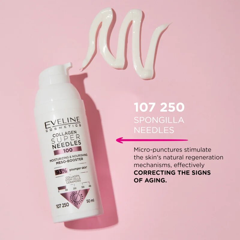 Eveline Cosmetics Collagen Super Needles 100 хидратиращ и подхранващ серум 50 мл.